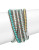 Chan Luu Threaded Bead Leather Wrap Bracelet - TURQUOISE