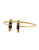 Michael Kors Pave Barrel Open Cuff Bracelet - GOLD/BLACK