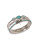 Lucky Brand Silver-tone turq bangle set bracelet - TURQUOISE