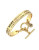 Bcbgeneration Eternal Optimist Phrases Toggle Cuff - GOLD