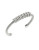 A.B.S. By Allen Schwartz Silvertone Sparkle Cuff Bracelet - WHITE