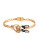 Betsey Johnson Sugar Critters Bulldog Bangle Bracelet - BLACK/WHITE