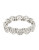 Expression Rhinestone Medallion Stretch Bracelet - SILVER