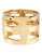 Robert Lee Morris Soho Seaglass Cut-Out Hinged Bangle Bracelet - BRONZE