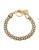 Anne Klein Stone Tube Pave Toggle Bracelet - GOLD