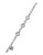 Betsey Johnson All That Glitters Ruffled Crystal Silver Bracelet - CRYSTAL