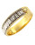 Louise Et Cie Indian Summer Collection Baguette Studded Hinge Bangle - GOLD