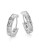 Nadri Small Rhinestone Hoop Earrings - RHODIUM