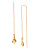 Diane Von Furstenberg Love is Life Spokes Metal Drop Earring - GOLD