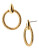 Diane Von Furstenberg Love is Life Spokes Metal Drop Earring - GOLD