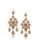 Carolee Desert Oasis Chandelier Clip On Earrings - LIGHT BROWN