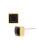 Diane Von Furstenberg Cubism Black Swarovski Geometric Stone Stud Earring - BLACK