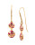 Diane Von Furstenberg Belle de Jour Twig Round Double Drop Earring - PINK