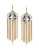 Carolee Crystal Tassel Drop Earrings - DARK BLUE