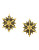 Louise Et Cie Micro Pave Small Starburst Studs - GOLD