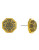 Louise Et Cie Pave Octagon Post Earring - GOLD