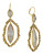 Louise Et Cie Jagged Semi Precious Collection Double Drop Earring - GOLD