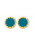 House Of Harlow 1960 Sunburst Button Earrings - TEAL