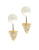 Cc Skye 18K Goldplated Reversible Stud Earrings - GOLD