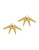 Cc Skye Double-Side Spike Stud Earrings - GOLD