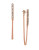 Bcbgeneration Gold-Plated Linear Swag Earrings - ROSE GOLD