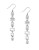 Lucky Brand Clear Linear Drop Earrings - SILVER