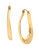 Robert Lee Morris Soho Sculptural Edge Oval Hoop Silver Earring - GOLD