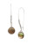 Kenneth Cole New York Summer Glow Round Shell Long Drop Earring - MULTI COLOURED