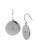 Kenneth Cole New York Summer Glow Round Disc Drop Earring - SILVER