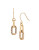 Kenneth Cole New York Pavé Link Double-Drop Earrings - CRYSTAL/GOLD