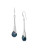 Robert Lee Morris Soho Abalone Stick Linear Drop Earrings - GREEN