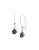 Robert Lee Morris Soho Faceted Stone Long Drop Earrings - BLACK