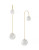 Bcbgeneration Metal Ball Threader Earrings - WHITE