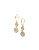 Nine West Glitz and Glam Metal Crystal Drop Earring - GOLD