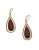 Anne Klein Teardrop Stone Earrings - RED