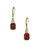 Anne Klein Bright Nights Faceted Earrings - RED