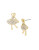 Betsey Johnson Pave Ballerina Stud Earrings - ASSORTED