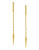 Vince Camuto Go To Basics-Gold Linear Drop Earring - GOLD