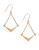 Lucky Brand Chevron Drop Earrings - GOLD