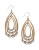 Lucky Brand Multi Drop Hoop Earrings - GOLD