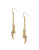 Bcbgeneration Chained To My Heart Horn Linear Earring - GOLD