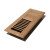 4 Inch x 10 inch Unfinished Oak Louvered Floor Register