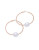 Guess Faux Pearl Hoop Earrings - WHITE