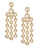 Kate Spade New York Subtle Shimmer Metal-Plated Chandelier Earrings - CLEAR