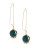 Expression Long Wire Ball Earrings - BLUE