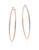 Guess Textured Hoop Earrings - ROSE GOLD