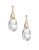 Expression Teardrop Drop Earrings - GOLD