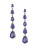 Expression Cascading Teardrop Earrings - BLUE