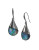 Robert Lee Morris Soho Capped Abalone Drop Earrings - GREEN