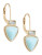 Kensie Triangle Drop Earrings - GREEN